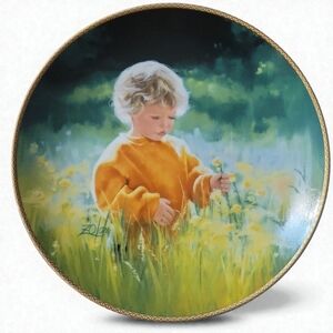 Vtg 89 Donald Zolan A Time Peace March Dimes 50th Anniversary Birth Defect Plate
